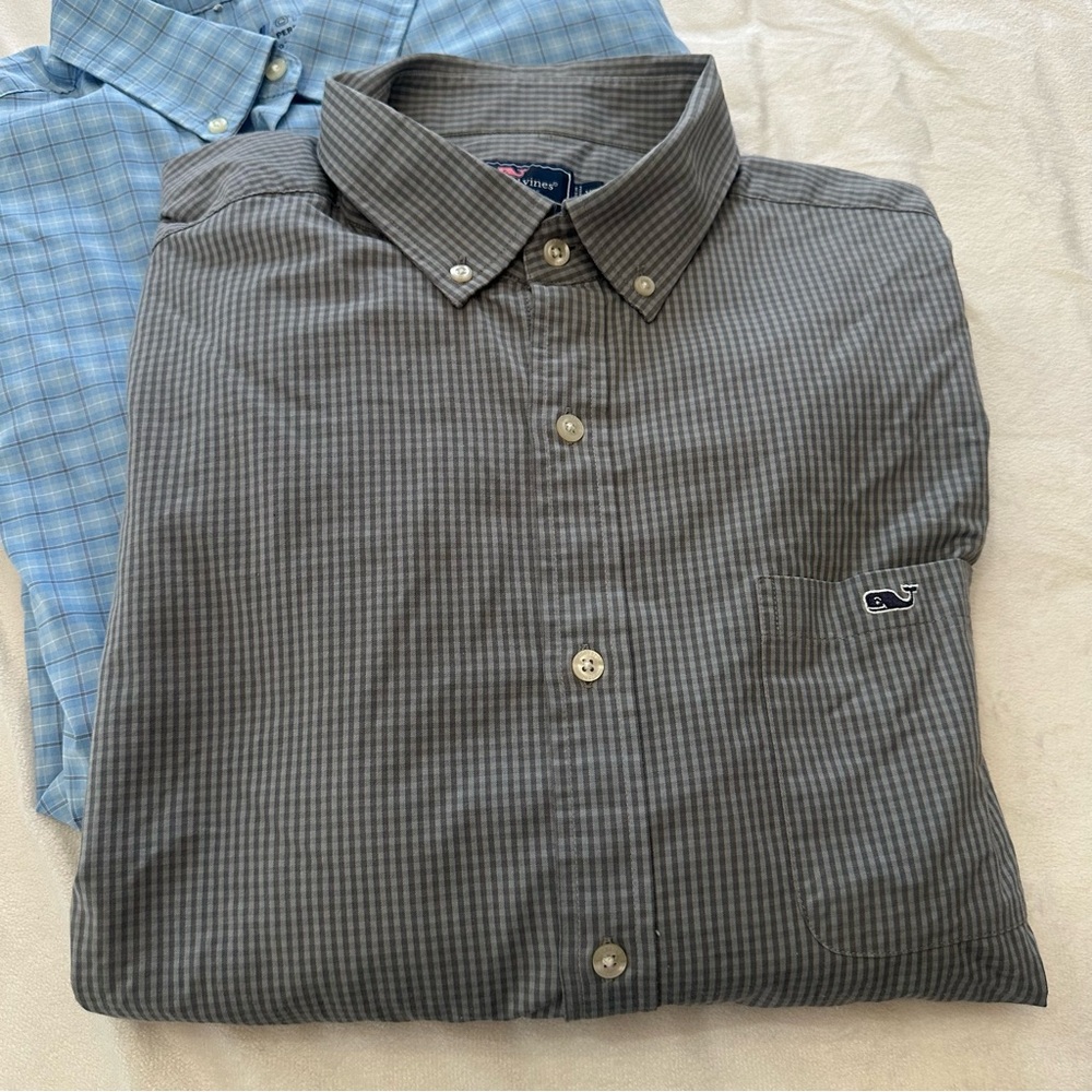 Vineyard Vines Two Performance Plaid Checkered Sh… - image 2